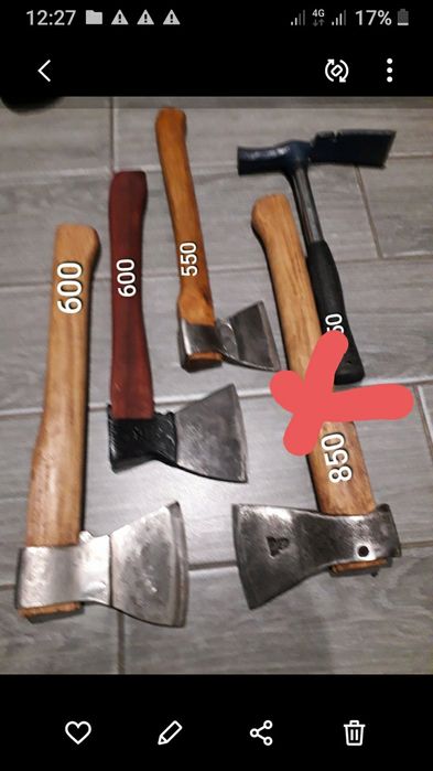 Топори, Сокири, Фейси СССР