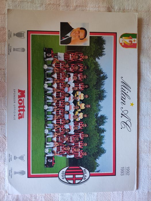 Postal do Milan 1992 /1993