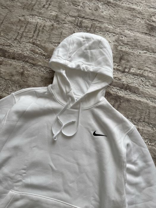 Худі чоловчий Nike білого кольору з капюшоном нове оригінал з флісом розмір М