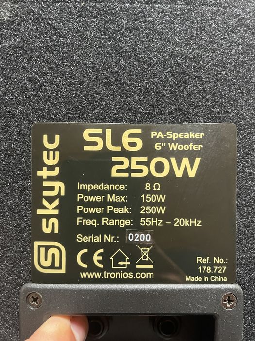 Skytec SL6 PA Column Speaker – 250W, 6" Woofer64741324468097121