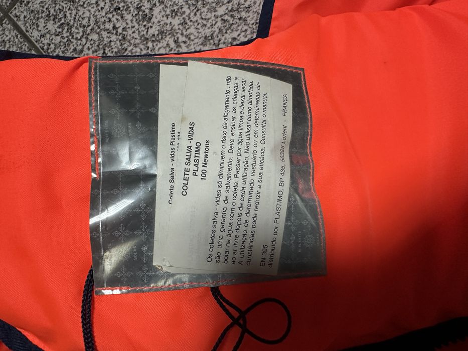 Colete salvamento grande novo