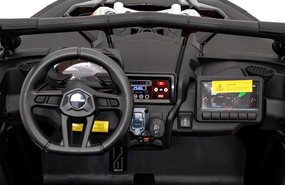 Buggy CAN-AM Maverick 3 PRO + Pompowane KOŁA Czarny 2x280W 24V