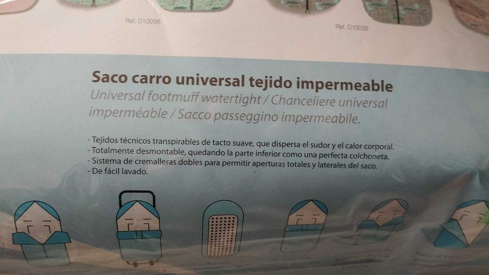 Saco Don Aldogon de carro universal impermeável e polar no interior