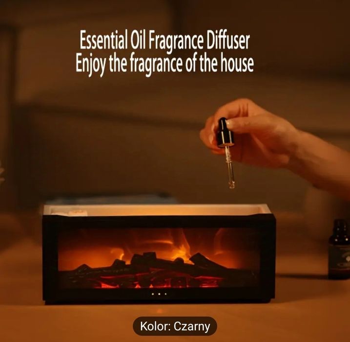 Nawilżacz kominek zasilany USB  poprawia jakość powietrza
