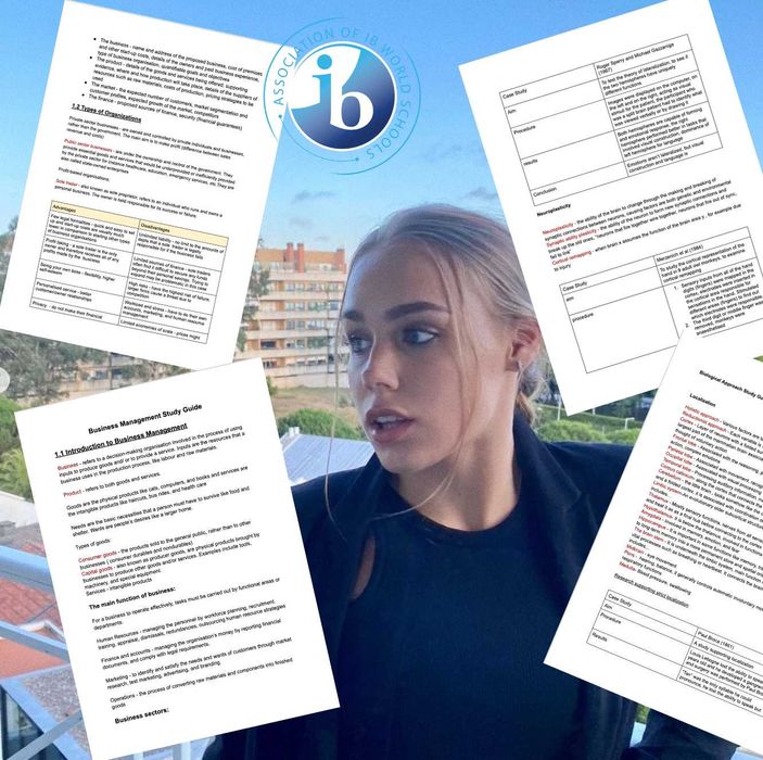 IB Business Management, IB Psychology Study Guides/Tutoring/Essay Help