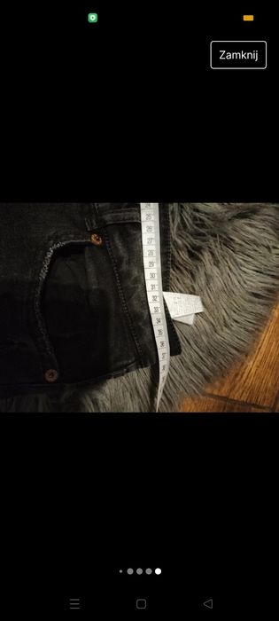 Jeansy czarne damskie rurki r.M Pull&Bear