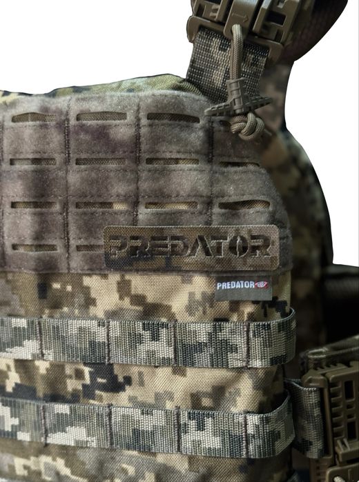 Плитоноска PredatorEYE 1000D кордура піксель швидкоскиди