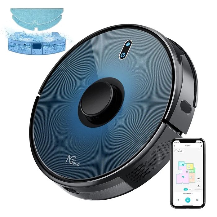 NGTeco Robot odkurzający, 2 w 1, mop do zamiatania