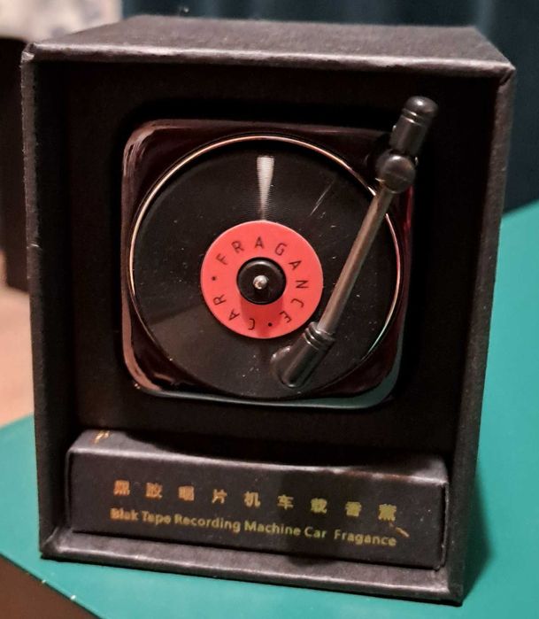 Zapach do auta retro gramofon odświeżacz powietrza płyta gramofonowa