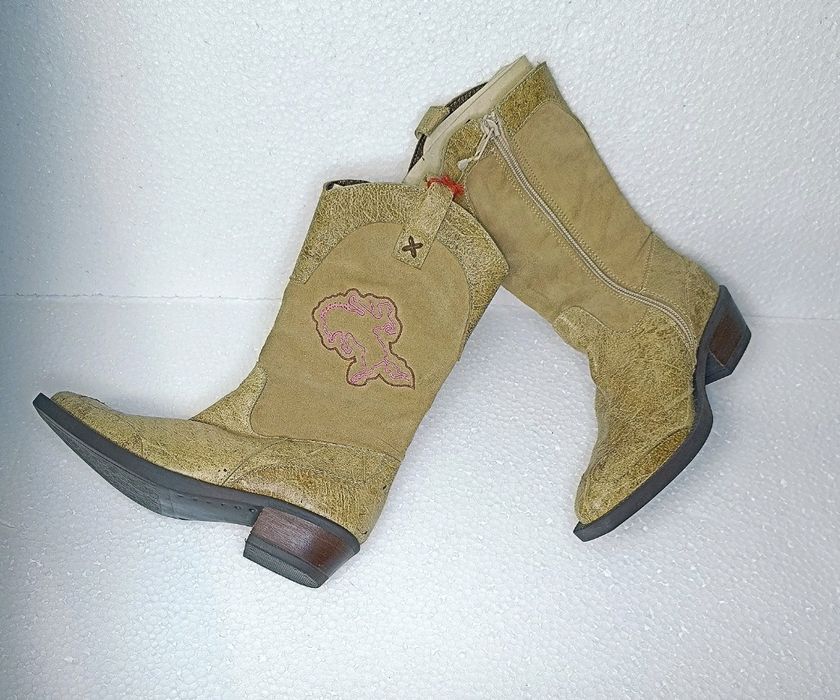 Miss Sixty 2006 Vintage Girls Western Leather Boots NWT Deadstock 31