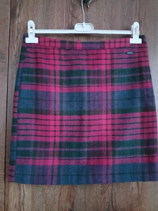 Tom Tailor ciepła mini Spódnica r.36 25%wełna