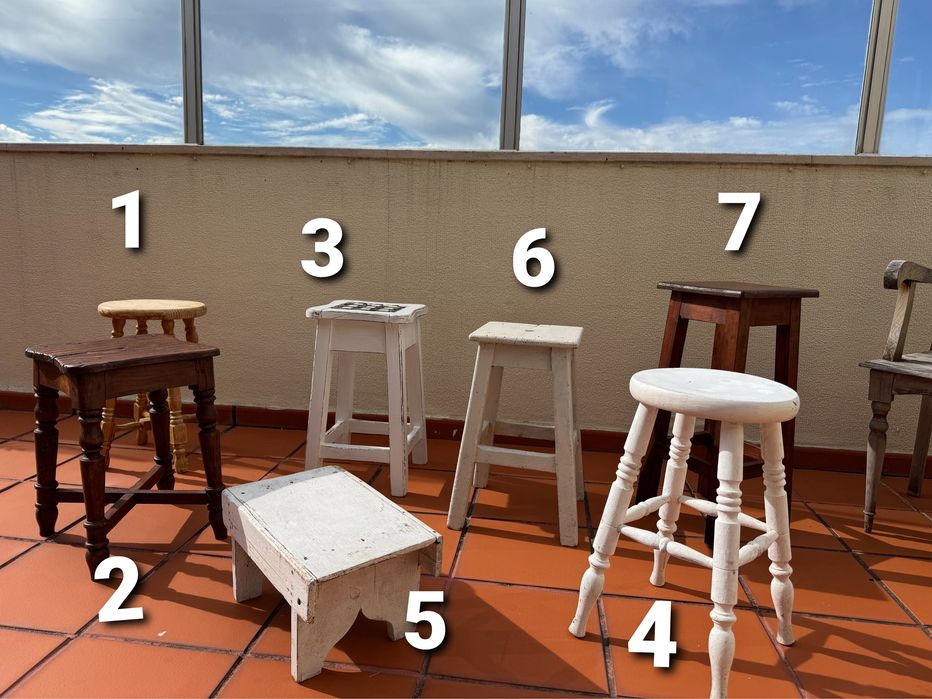 Banco rustico de madeira antigo (preço desde 15€)