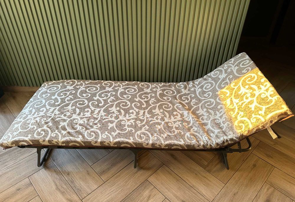 Розкладачка з матрацом ліжко складне розкладушка кровать раскладушка