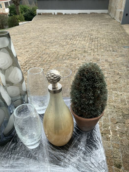 jarras adornos e Arvore natall