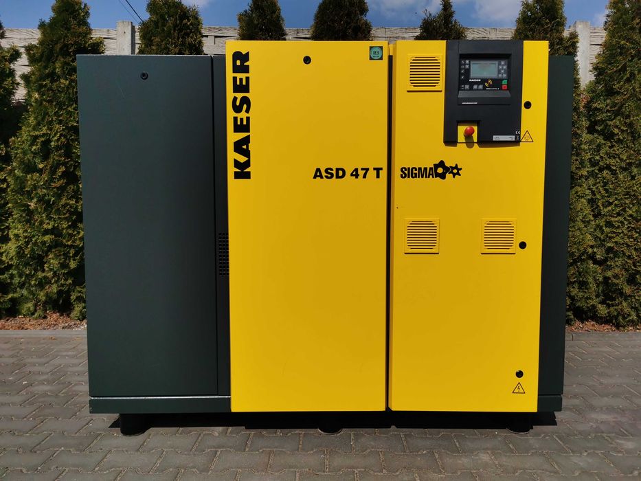 25kw 4700L/min Sprężarka KAESER ASD47T kompresor 8 BAR + OSUSZACZ