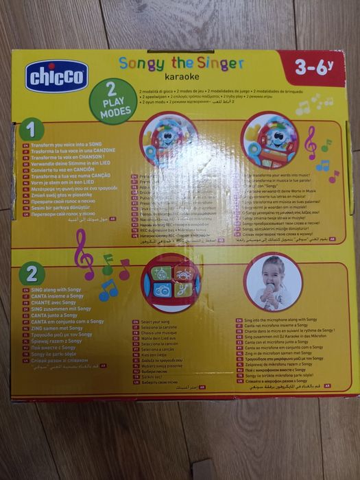 Nowe karaoke Chicco Songy the Singer mikrofon interaktywny 3-6 lat