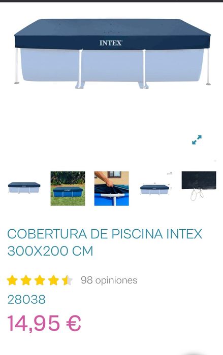 Cobertura de. piscina intex