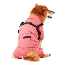 Розовый комбинезон для собак