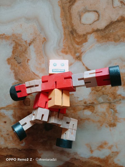 Zabawka, Minecraft ludzik, drewniany