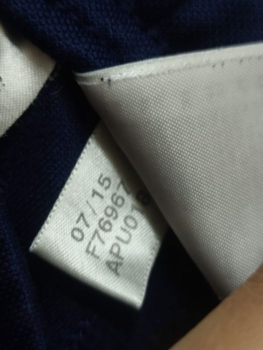 Męskie spodnie S  dresowe marki adidas w kolorze granatowym charaktery