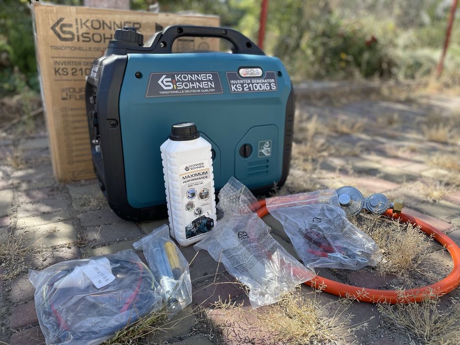 Генератор инверторный Konner&Sohnen KS2100iG S газ бензин