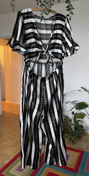 Kombinezon wiązany w pasy łańcuchy Asos XL 42