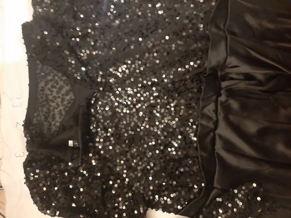 Suknia wieczorowa długa  czarna, 4XL