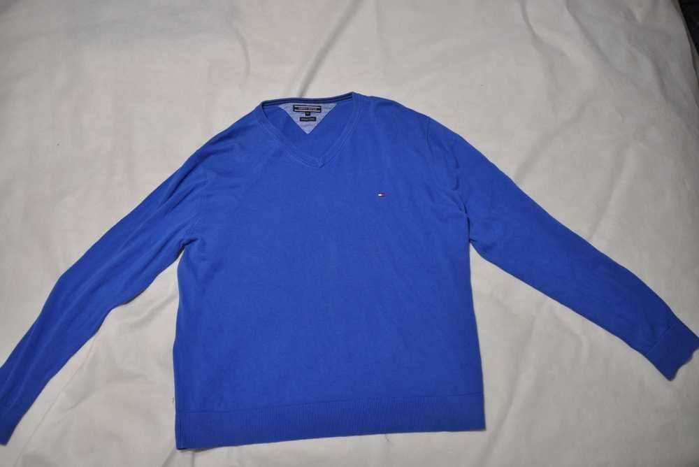 TOMMY HILFIGER 2XL męski sweter bawełniany cienki premium cotton i3v xxl