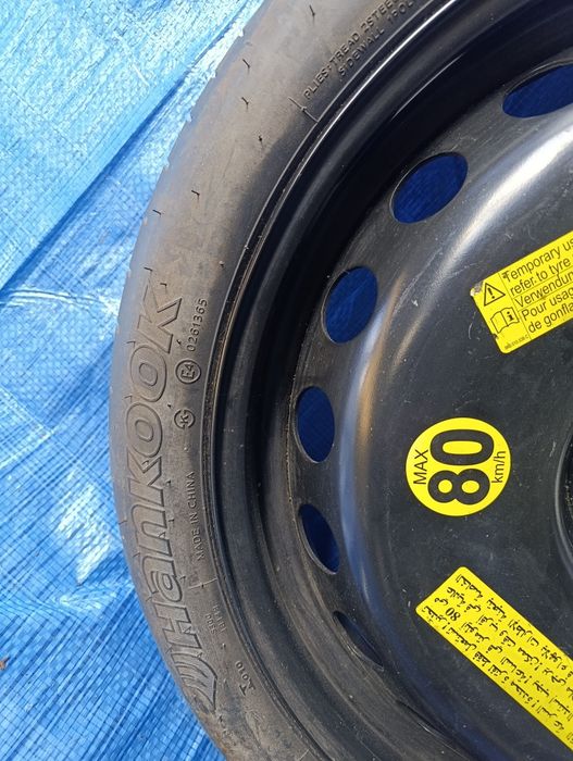 Koło dojazdowe dojazdówka 20" audi a6c7  et 22 kompletne  podnośnik klucz  stan bdb.