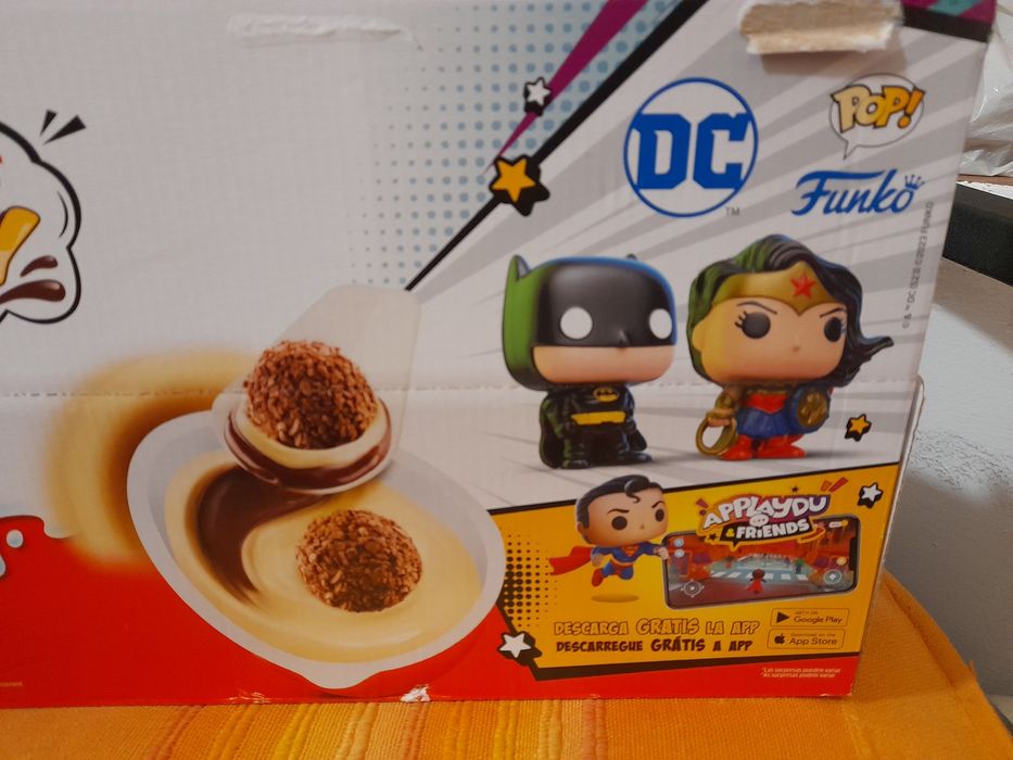Bonecos DC comics Pop Funko Batman, Joker etc Ovos kinder Joy Figuras