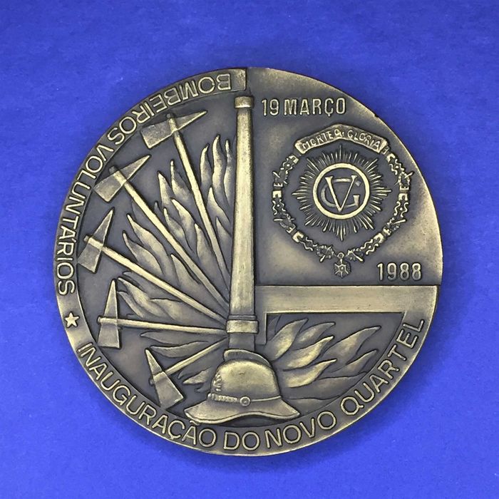 BOMBEIROS GUIMARÃES 1988 - medalha - Ø90mm