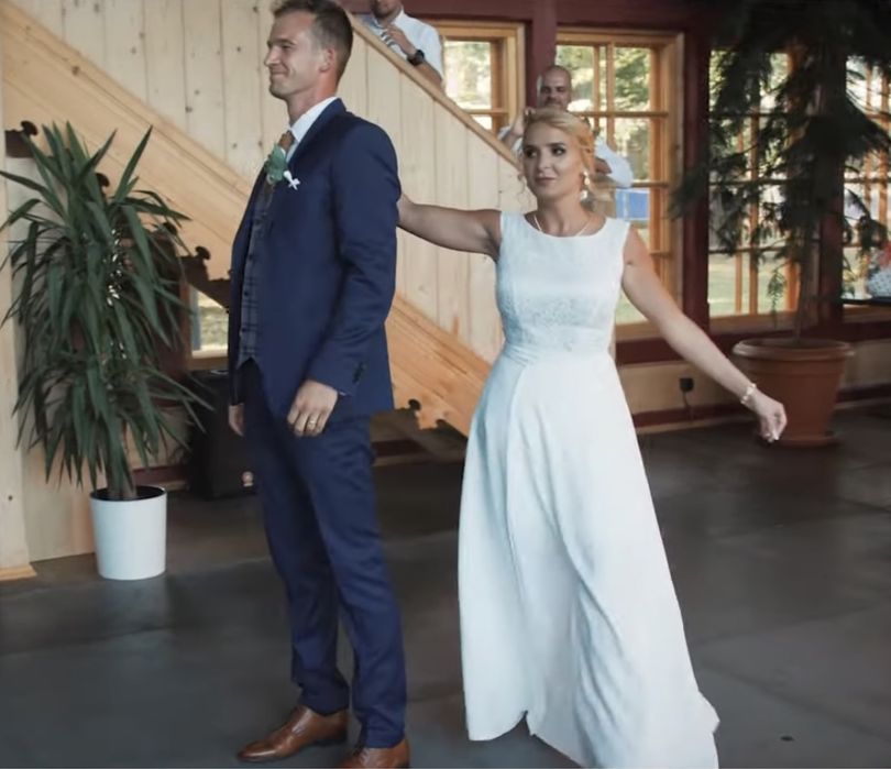 Sukienka ślubna Swing r.34 2w1!