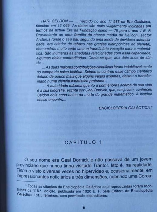 Fundação - Isaac Asimov (Coleção Argonauta Gigante, Nª 3) (Fundação Livro 1)