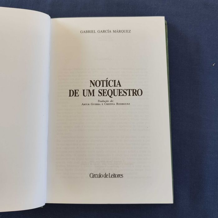 Gabriel García Márquez - Notícia de um Sequestro