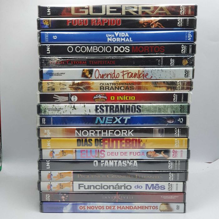 Lote 1/2 - Pack de 18 Filmes Novos e Selados em DVD - Ref.VI