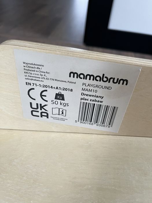 Duży drewniany plac zabaw mamabrum