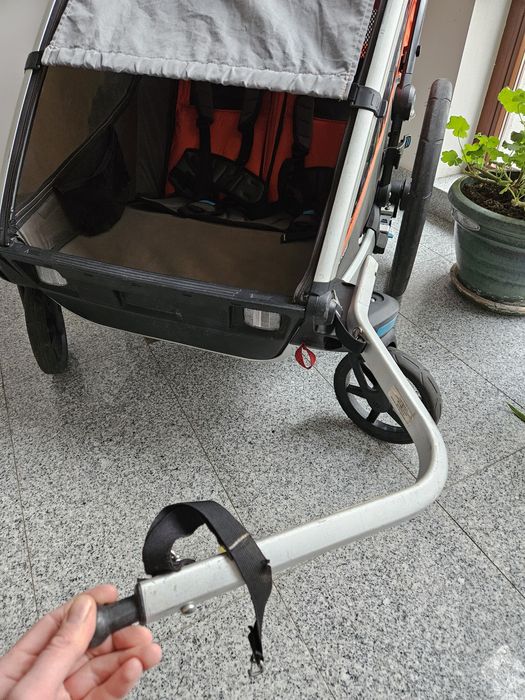 Dwuosobowa przyczepka rowerowa THULE CROSS 2 uchwyty do roweru