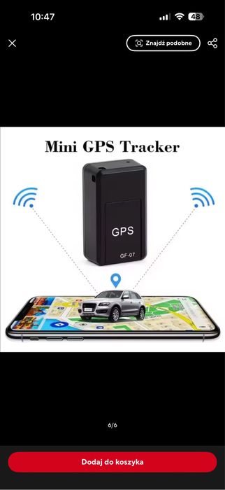 Lokalizator GPS do motocykla, samochodu, GF07 Mini,