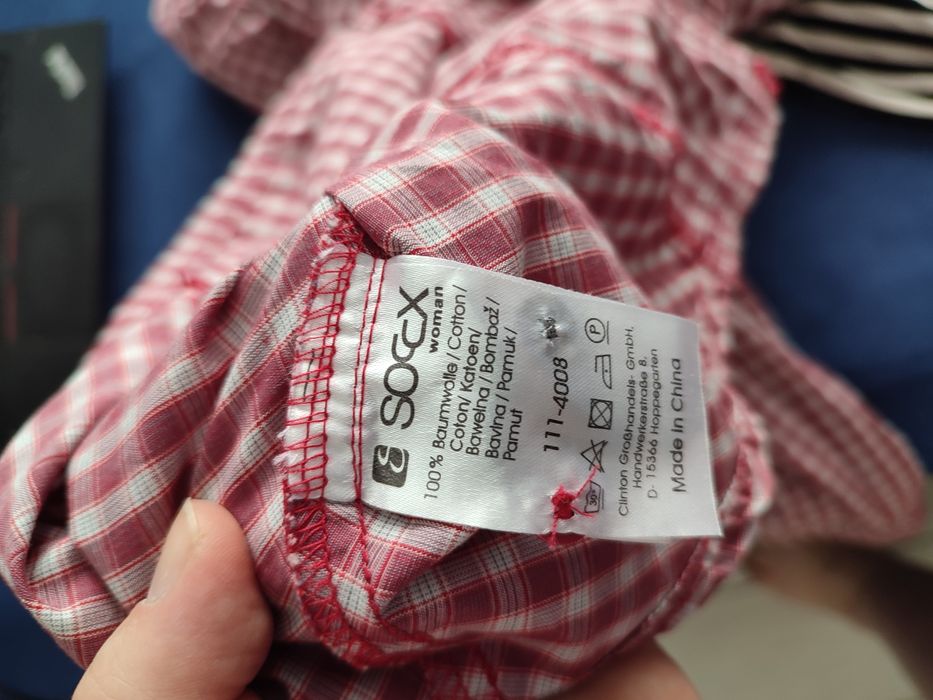 M 38 Soccx Woman koszula nowa czerwona kratka