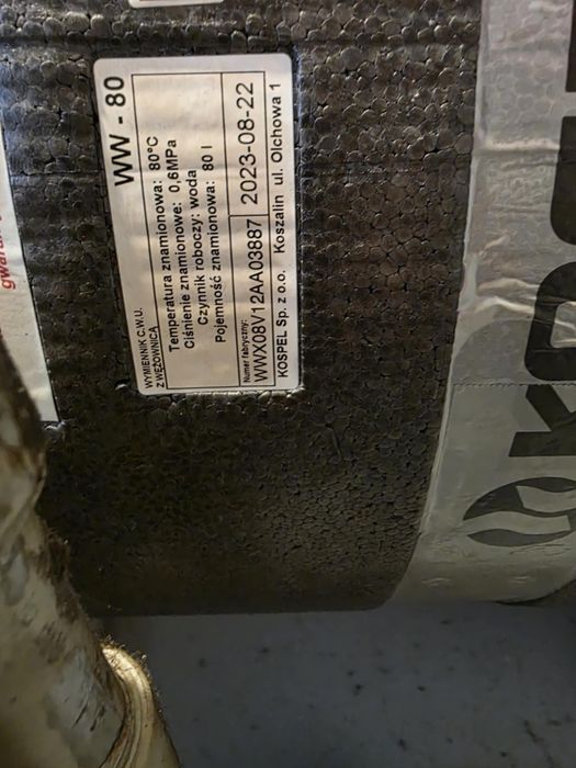 Bolier  wody z wężownica