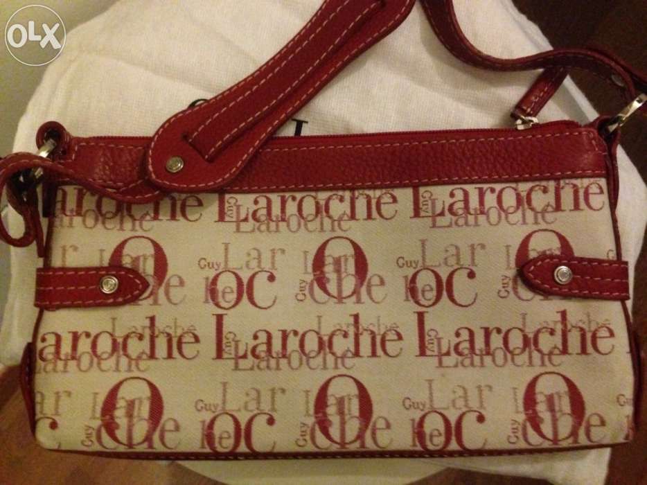 Mala ou carteira monograma Gui Laroche bicolor