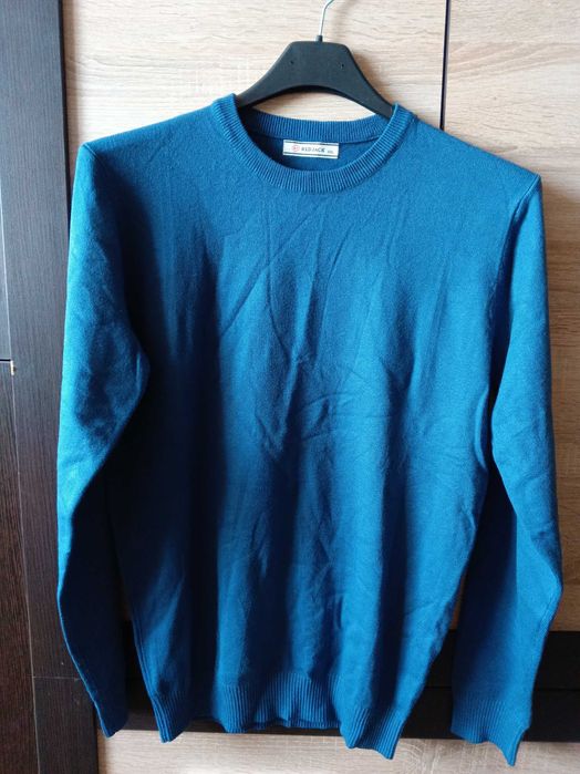 джемпер мужской, светло-синий, 48 размер