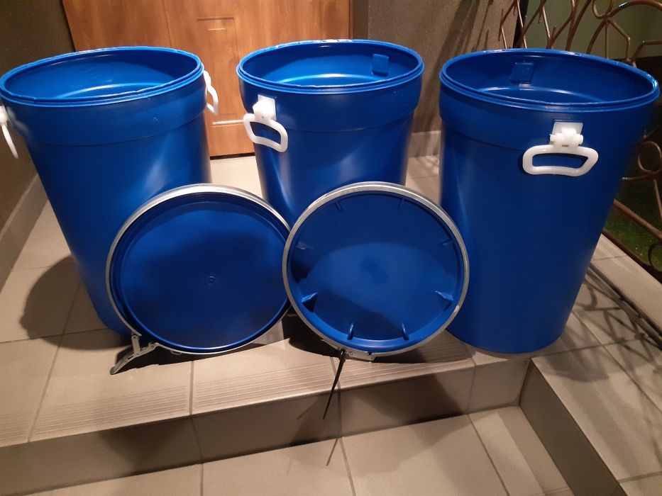 Wiadra beczki nowe od 15L do 200L