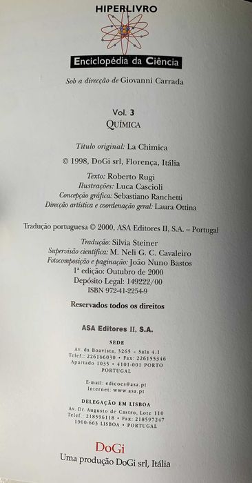 Enciclopédia da Ciência - Química