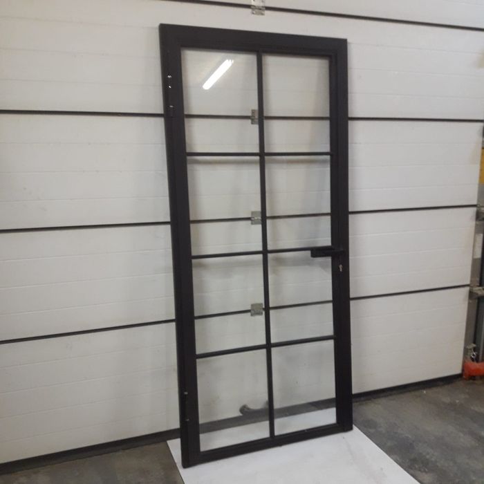 Drzwi wewnętrzne Loft stalowe szkło