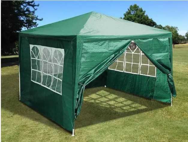 Павільйон садовий Avko Garden 3х3 м з 4 стінками зелений