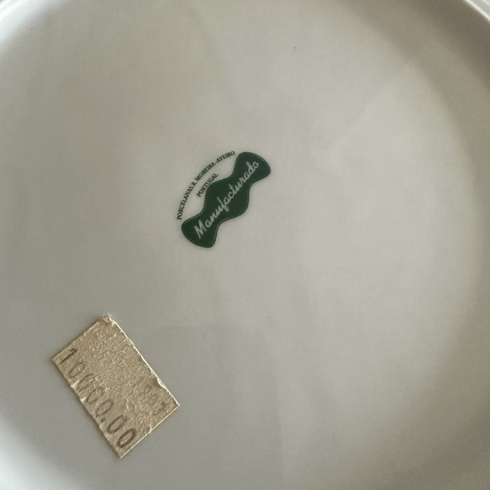 Prato porcelana Manufactura pintado à mao