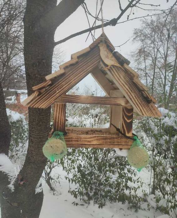 Karmnik dla ptaków budka dekoracja ogród taras dom