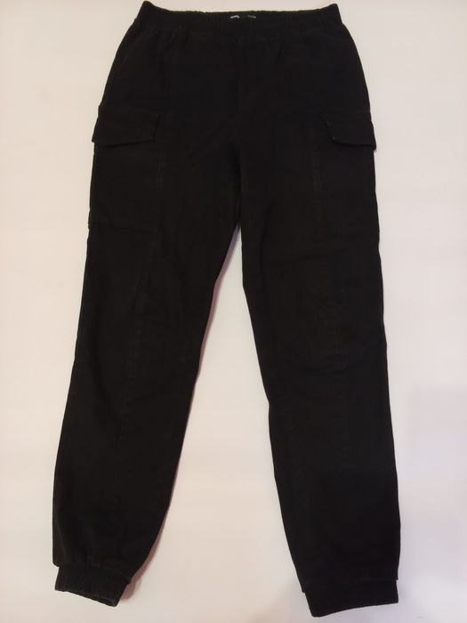 Штани карго чорні 36 розмір