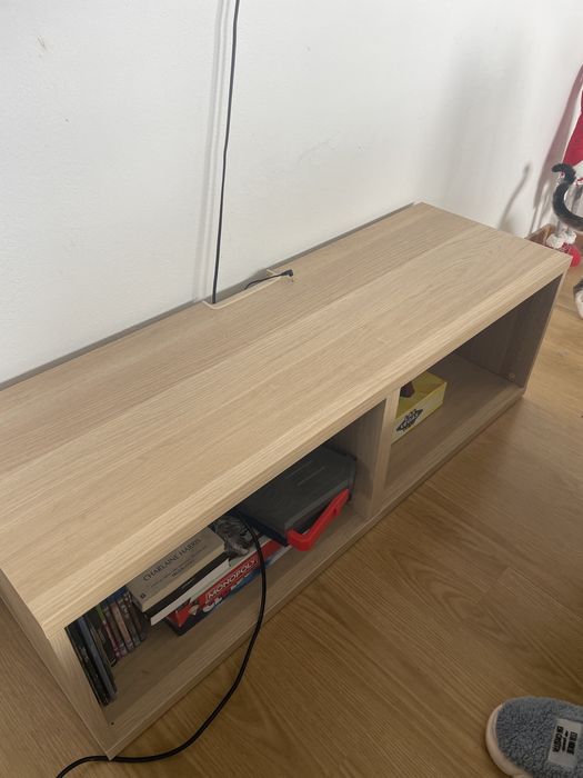 Móvel TV / Aparador Baixo (120x40cm) – Carvalho c/ Arrumação